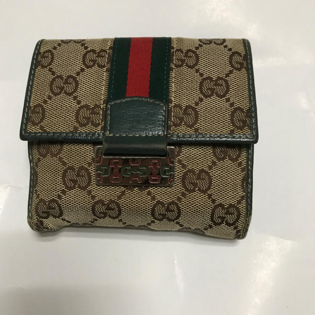 Gucci(グッチ)の正規品GUCCI二つ折り財布 レディースのファッション小物(財布)の商品写真