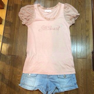 ジルスチュアート(JILLSTUART)の♡ジル パフスリーブロゴTシャツ♡(Tシャツ(半袖/袖なし))