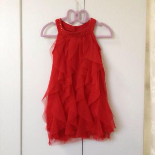 ザラキッズ(ZARA KIDS)のZARA❤KIDSフリルミニドレス110(ミニワンピース)