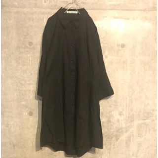 アクネ(ACNE)のacne studios カットオフ シャツワンピース(ひざ丈ワンピース)