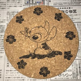 スティッチ風 鍋敷き(キッチン小物)