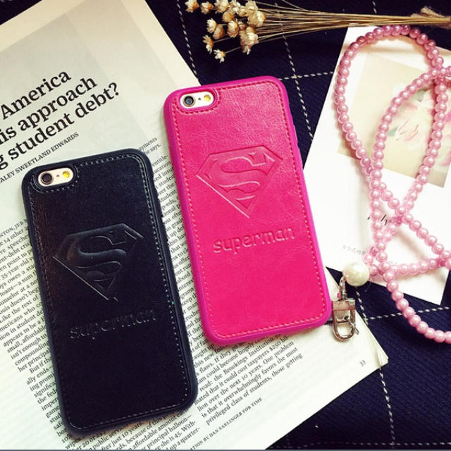 superman✨iPhoneケース スマホ/家電/カメラのスマホアクセサリー(iPhoneケース)の商品写真