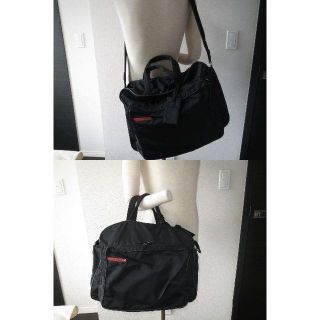 プラダ(PRADA)の●夏休み旅行特集プラダスポーツ2Way大ボストンバッグショルダー外ポケ●美品訳(ボストンバッグ)