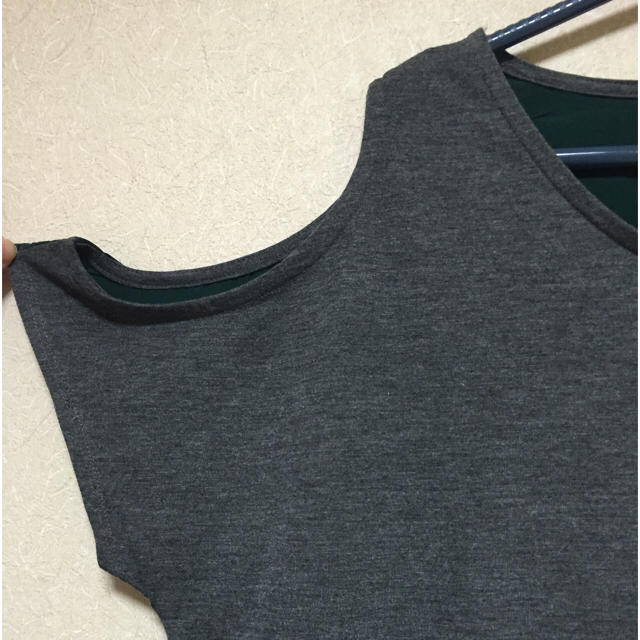 JEANASIS(ジーナシス)のオープンショルダーバイカラーTEE/ジーナシス レディースのトップス(Tシャツ(半袖/袖なし))の商品写真