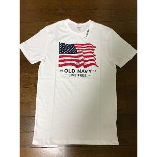 オールドネイビー(Old Navy)の【新品】新作 OLD NAVY 2017 星条旗 USA国旗 Tシャツ XS(Tシャツ/カットソー(半袖/袖なし))