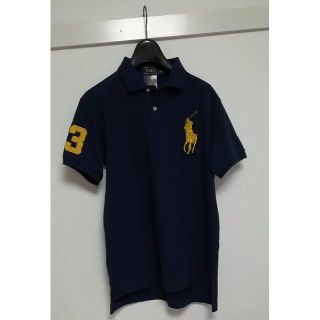 ポロラルフローレン(POLO RALPH LAUREN)のサイズL【新品正規品】ラルフBIGPONYメンズポロシャツNAVY/GOLD(ポロシャツ)