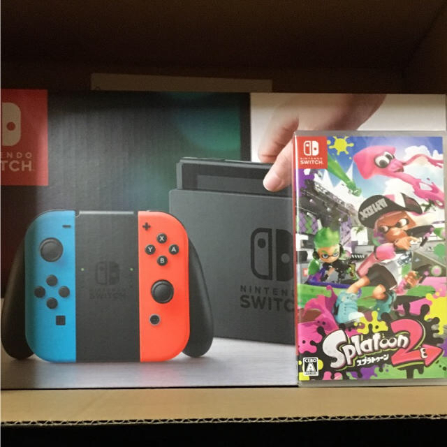 【在庫あり/即出荷可】 任天堂 - Nintendo switch ネオン スプラトゥーン2 セット 家庭用ゲーム機本体