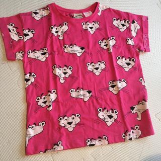 ザラキッズ(ZARA KIDS)のりんちゅんまま 様 専用 ピンクパンサーTシャツ ZARA Girls(Tシャツ/カットソー)