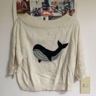 ダブルクローゼット(w closet)のyuyumelo様専用＊クジラニット(ニット/セーター)