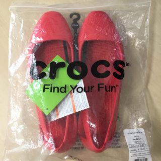 クロックス(crocs)の新品 crocs クロックス シエンナ フラット ウィメン flame レッド(サンダル)