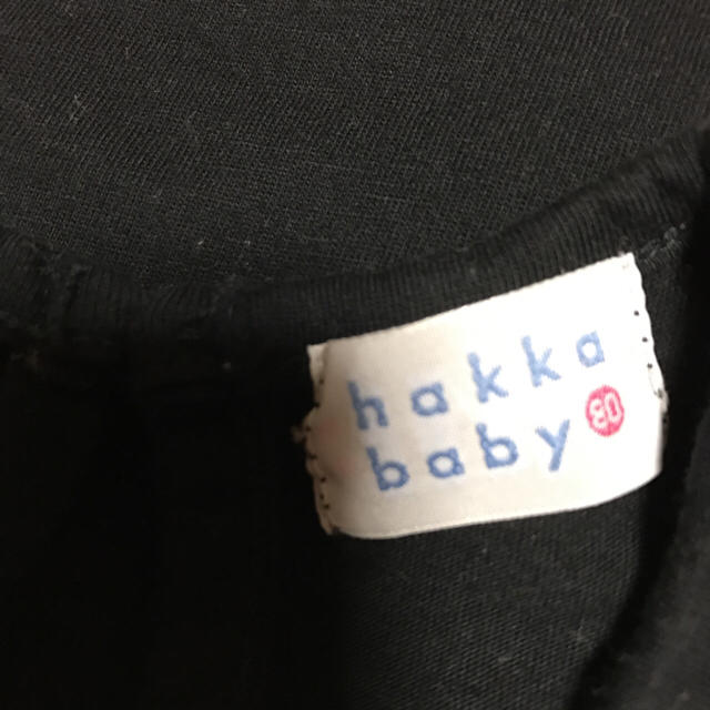 hakka baby(ハッカベビー)のハッカベビーのお花モチーフ付きレース素材二枚重ねのタンクトップ80 キッズ/ベビー/マタニティのキッズ服女の子用(90cm~)(Tシャツ/カットソー)の商品写真
