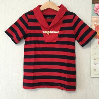 ギャップキッズ(GAP Kids)のセール☆GapKids 衿つきボーダー半袖Tシャツ 110(Tシャツ/カットソー)