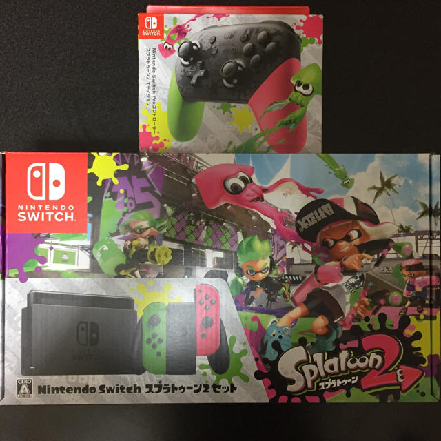 バーゲンで 任天堂 スプラトゥーン2セット+プロコンスプラトゥーン