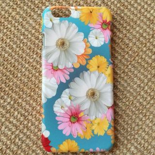 花柄デザインのiphone6/6sケース デイジーマルチ UV印刷(iPhoneケース)