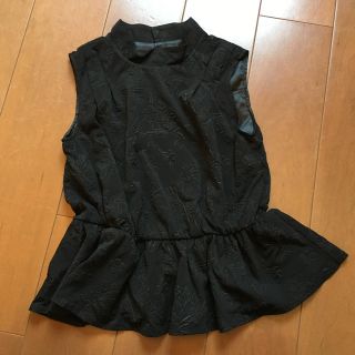 ジルバイジルスチュアート(JILL by JILLSTUART)の【SALE】SERENE Dept. ブラック ペプラムトップス(カットソー(半袖/袖なし))