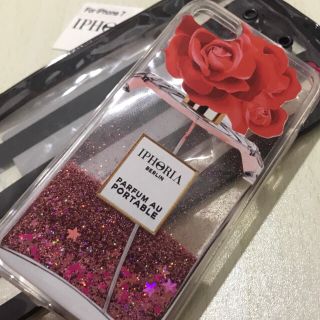 アイフォリア(IPHORIA)のIPHORIA iPhone7 リキッド ローズ パフューム 薔薇(iPhoneケース)