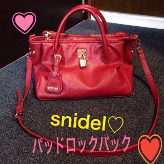 スナイデル(SNIDEL)のSnidel パッドロックバック♡(ショルダーバッグ)