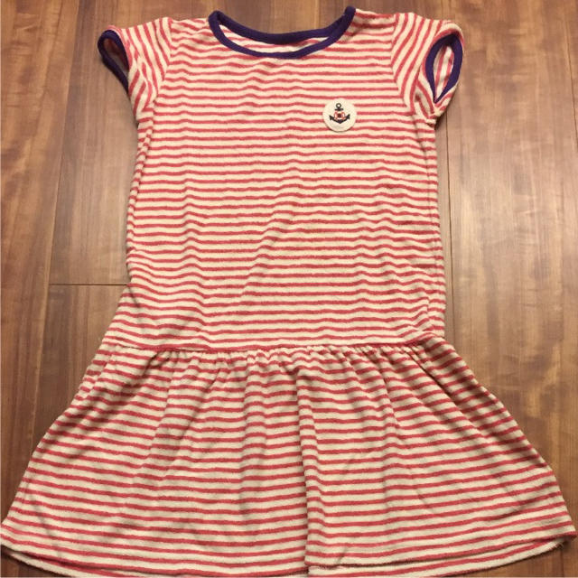 ベルメゾン(ベルメゾン)のワンピース タオル地 キッズ/ベビー/マタニティのキッズ服女の子用(90cm~)(ワンピース)の商品写真