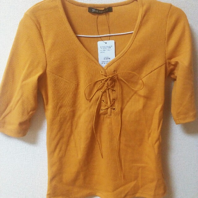 SpRay(スプレイ)のSpRay テレコスピンドル5分袖T レディースのトップス(Tシャツ(半袖/袖なし))の商品写真