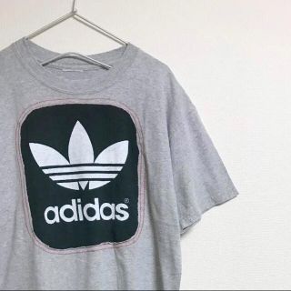 アディダス(adidas)の90年代 adidas Tシャツ トレフォイル フロントロゴ ビッグロゴ(Tシャツ/カットソー(半袖/袖なし))