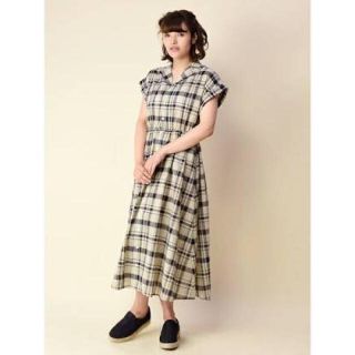 ダブルクローゼット(w closet)のwcloset チェックワンピース(ロングワンピース/マキシワンピース)