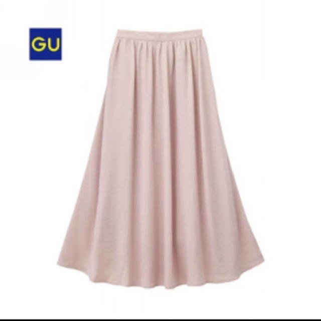 GU(ジーユー)のGU ピンク ロングスカート 未使用 レディースのスカート(ロングスカート)の商品写真