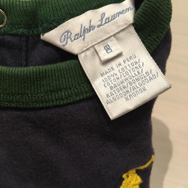 Ralph Lauren(ラルフローレン)のラルフローレン トップス 80 ネイビー ロゴ キッズ/ベビー/マタニティのベビー服(~85cm)(Ｔシャツ)の商品写真