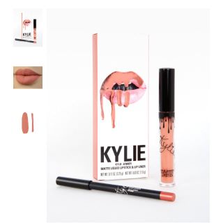 カイリーコスメティックス(Kylie Cosmetics)の【MATTELIQUIDRIPSTICK&LIPLINER】DIRTYPEACH(口紅)