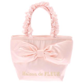 メゾンドフルール(Maison de FLEUR)の♡Maison de FLEUR♡完売♡保冷フリルハンドルトートバッグ♡ピンク♡(トートバッグ)