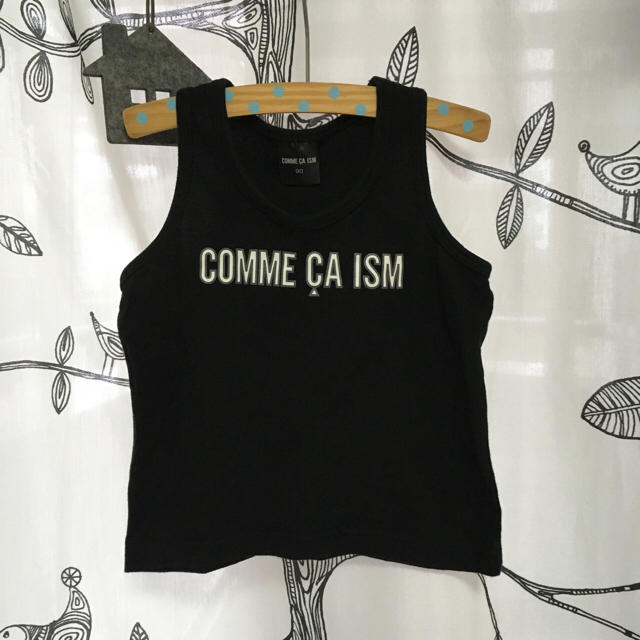 COMME CA ISM(コムサイズム)のコムサイズム 90cm キッズ タンクトップ 黒 キッズ/ベビー/マタニティのキッズ服男の子用(90cm~)(Tシャツ/カットソー)の商品写真