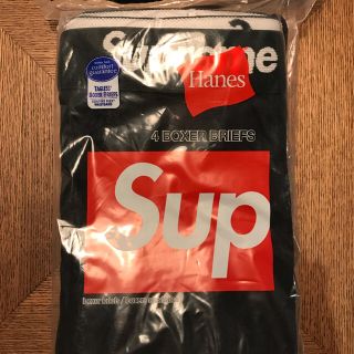 シュプリーム(Supreme)の【新品】Supreme ボクサーパンツ 黒色(ボクサーパンツ)