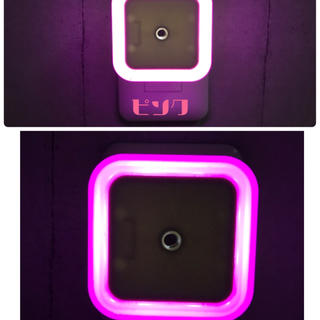 LEDセンサーライト ピンク、ブルー(蛍光灯/電球)