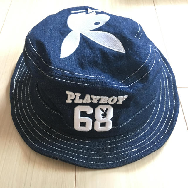 PLAYBOY(プレイボーイ)のPLAYBOY#バケットハット#インディゴ レディースの帽子(ハット)の商品写真