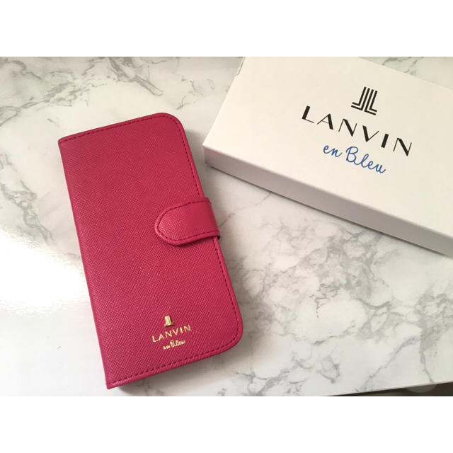 LANVIN en Bleu - 【美品】LANVIN en Bleu スマホケース iphone7の通販 by 萌's shop｜ランバン