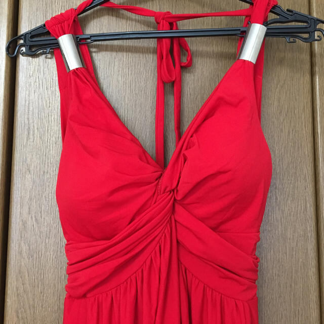 赤ロングドレス レディースのフォーマル/ドレス(ロングドレス)の商品写真