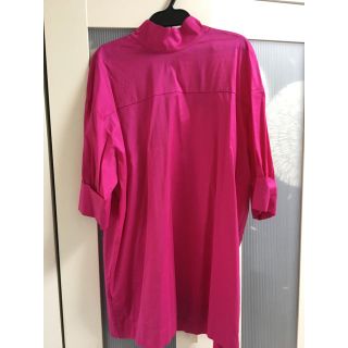 ザラ(ZARA)のタグ付き新品 ZARA ピンクブラウス チュニック(シャツ/ブラウス(長袖/七分))