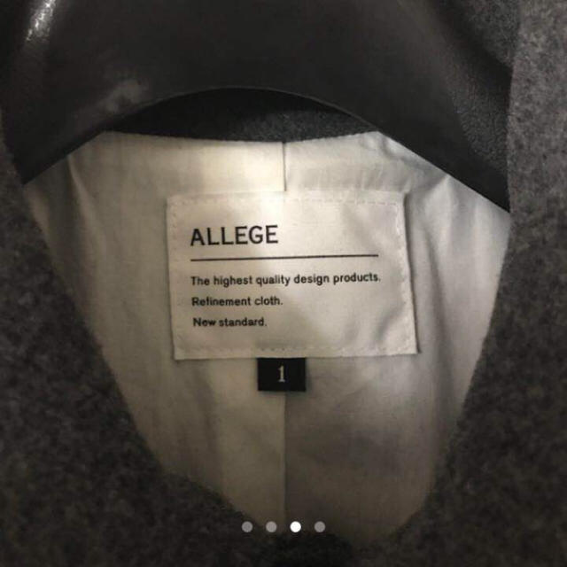 ALLEGE ウール ステンカラーコート 14aw