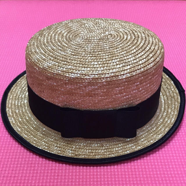Honey Bunch(ハニーバンチ)のHoney Bunch＊カンカン帽 レディースの帽子(麦わら帽子/ストローハット)の商品写真