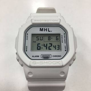 マーガレットハウエル(MARGARET HOWELL)のMHL G-SHOCK  Gショック mhl マーガレットハウエル 白 ホワイト(腕時計)