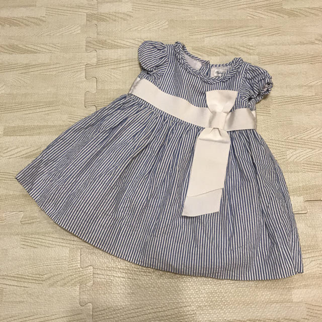 Ralph Lauren(ラルフローレン)のラルフローレン ストライプワンピース キッズ/ベビー/マタニティのベビー服(~85cm)(ワンピース)の商品写真