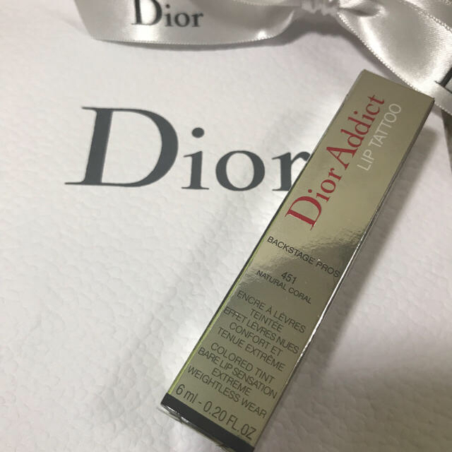 Dior(ディオール)の【定価以下！サンプル付き！】 新品未使用 Dior リップ ティント 451  コスメ/美容のベースメイク/化粧品(リップグロス)の商品写真