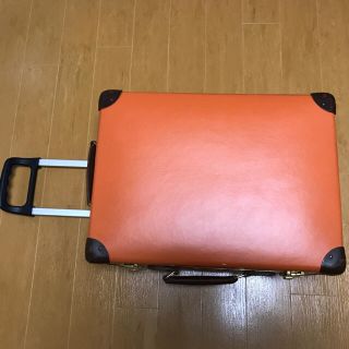 グローブトロッター(GLOBE-TROTTER)のモコフラン様専用☆グローブトロッター スーツケース オレンジ色(旅行用品)