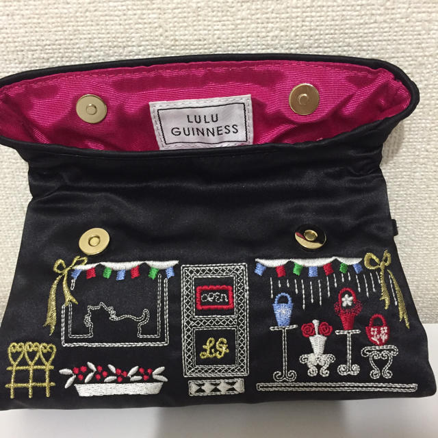 LULU GUINNESS(ルルギネス)のルルギネス LULUGUINNESS ポーチ 化粧ポーチ 小物入れ 新品 レディースのファッション小物(ポーチ)の商品写真