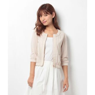 ミッシュマッシュ(MISCH MASCH)の美品♡MISCH MASCH♡シャンパンゴールドジャケット(ノーカラージャケット)