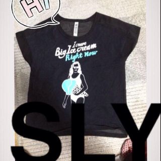 スライ(SLY)のSLY☆ＢackシフォンTシャツ(Tシャツ(半袖/袖なし))