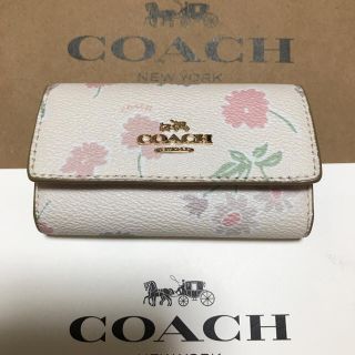 コーチ(COACH)の限定1☆1花柄☆COACH（コーチ） 6連キーケース(キーケース)