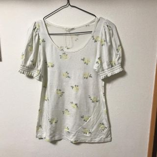 ジェラートピケ(gelato pique)の未使用ジェラートピケ花柄カットソー(Tシャツ(半袖/袖なし))