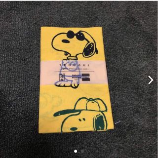 スヌーピー(SNOOPY)の【限定】新品 スヌーピーミュージアム 手ぬぐい コラボ(ハンカチ)