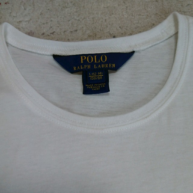 Ralph Lauren(ラルフローレン)の★新品未使用★値下げ！★  ラルフローレン Tシャツ  半袖 白 キッズ/ベビー/マタニティのキッズ服女の子用(90cm~)(Tシャツ/カットソー)の商品写真