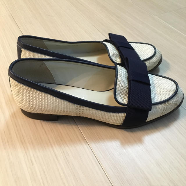 DIANA(ダイアナ)のリボンパナマローファー レディースの靴/シューズ(ローファー/革靴)の商品写真
